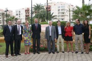 Parte de la plana mayor de Onda Cero agasajada por Gabriel Amat en Roquetas. Foto: EDF